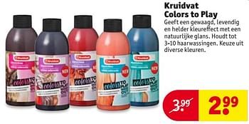 Aanbiedingen Kruidvat colors to play - Huismerk - Kruidvat - Geldig van 15/08/2017 tot 20/08/2017 bij Kruidvat