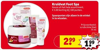 Aanbiedingen Scrubcrème voet - Huismerk - Kruidvat - Geldig van 15/08/2017 tot 20/08/2017 bij Kruidvat