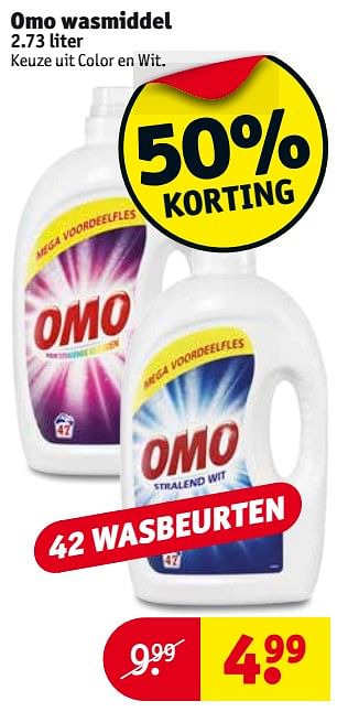 Aanbiedingen Omo wasmiddel - Omo - Geldig van 15/08/2017 tot 20/08/2017 bij Kruidvat