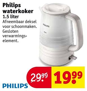 Aanbiedingen Philips waterkoker - Philips - Geldig van 15/08/2017 tot 20/08/2017 bij Kruidvat