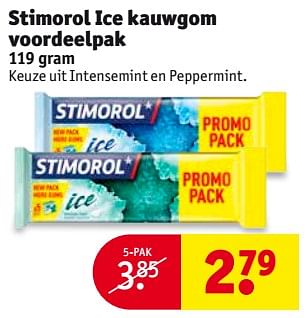 Aanbiedingen Stimorol ice kauwgom voordeelpak - Stimorol - Geldig van 15/08/2017 tot 20/08/2017 bij Kruidvat