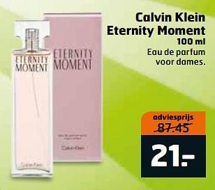 Aanbiedingen Calvin klein eternity moment - Calvin Klein - Geldig van 15/08/2017 tot 20/08/2017 bij Trekpleister