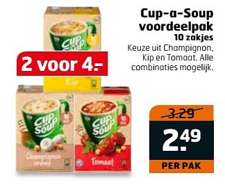 Aanbiedingen Cup-a-soup voordeelpak - Cup a Soup - Geldig van 15/08/2017 tot 20/08/2017 bij Trekpleister