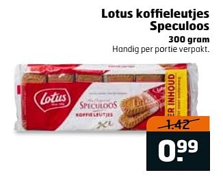 Aanbiedingen Lotus koffieleutjes speculoos - Lotus Bakeries - Geldig van 15/08/2017 tot 20/08/2017 bij Trekpleister