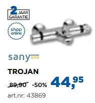 Aanbiedingen Trojan thermostatische kranen - Sany one - Geldig van 01/08/2017 tot 27/08/2017 bij X2O