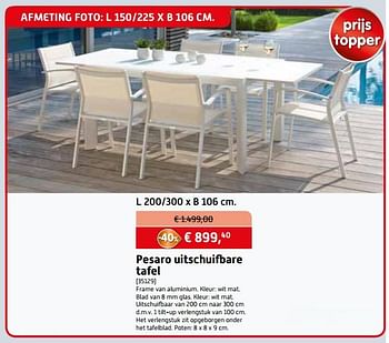 Aanbiedingen Pesaro uitschuifbare tafel - Bristol - Geldig van 02/08/2017 tot 02/09/2017 bij Overstock