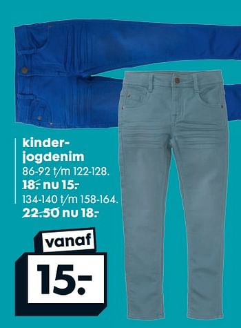 Aanbiedingen Kinderjogdenim - Huismerk - Hema - Geldig van 28/08/2017 tot 10/09/2017 bij Hema