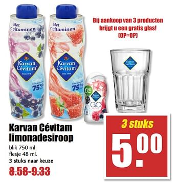 Aanbiedingen Karvan cévitam limonadesiroop - Karvan Cévitam - Geldig van 14/08/2017 tot 19/08/2017 bij MCD Supermarkten