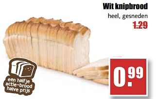 Aanbiedingen Wit knipbrood - Huismerk - MCD Supermarkten - Geldig van 14/08/2017 tot 19/08/2017 bij MCD Supermarkten