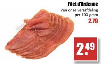 Aanbiedingen Filet d`ardenne - Huismerk - MCD Supermarkten - Geldig van 14/08/2017 tot 19/08/2017 bij MCD Supermarkten