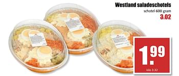 Aanbiedingen Westland saladeschotels - westland - Geldig van 14/08/2017 tot 19/08/2017 bij MCD Supermarkten