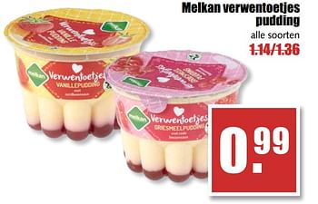 Aanbiedingen Melkan verwentoetjes pudding - Melkan - Geldig van 14/08/2017 tot 19/08/2017 bij MCD Supermarkten