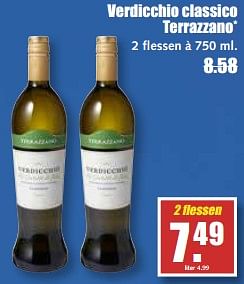 Aanbiedingen Verdicchio classico terrazzano - Witte wijnen - Geldig van 14/08/2017 tot 19/08/2017 bij MCD Supermarkten