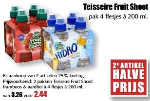 Aanbiedingen Teisseire fruit shoot - Teisseire - Geldig van 14/08/2017 tot 19/08/2017 bij MCD Supermarkten