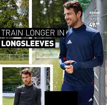Aanbiedingen Adidas long sleeve - Adidas - Geldig van 13/08/2017 tot 27/08/2017 bij Perry Sport