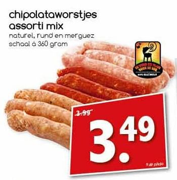 Aanbiedingen Chipolataworstjes assorti mix - Huismerk - Agrimarkt - Geldig van 14/08/2017 tot 19/08/2017 bij Agrimarkt