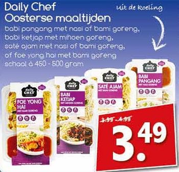 Aanbiedingen Daily chef oosterse maaltijden - Daily chef - Geldig van 14/08/2017 tot 19/08/2017 bij Agrimarkt