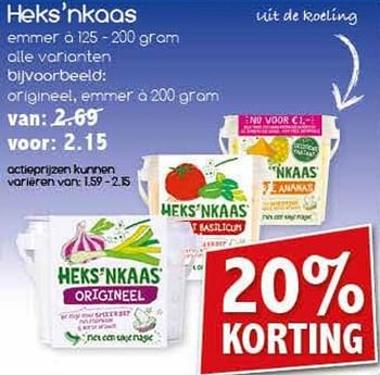 Aanbiedingen Heks`nkaas - Heks'n Kaas - Geldig van 14/08/2017 tot 19/08/2017 bij Agrimarkt