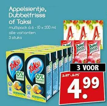 Aanbiedingen Appelsientje, dubbelfrisss of taksi - Huismerk - Agrimarkt - Geldig van 14/08/2017 tot 19/08/2017 bij Agrimarkt