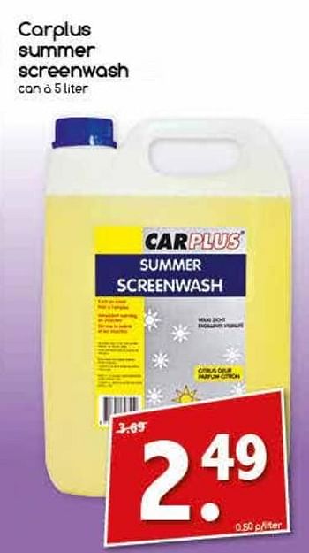 Aanbiedingen Car summer screenwash - CarPlus - Geldig van 14/08/2017 tot 19/08/2017 bij Agrimarkt