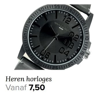 Aanbiedingen Heren horloges - Huismerk - Kijkshop - Geldig van 14/08/2017 tot 20/08/2017 bij Kijkshop
