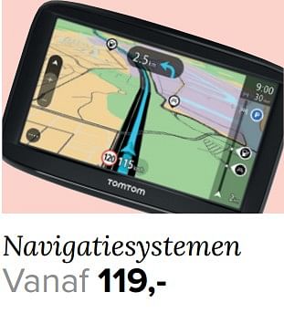 Aanbiedingen Navigatiesystemen - TomTom - Geldig van 14/08/2017 tot 20/08/2017 bij Kijkshop