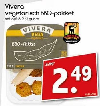Aanbiedingen Vivera vegetarisch bbq-pakket - Vivera - Geldig van 14/08/2017 tot 19/08/2017 bij Agrimarkt