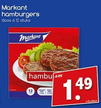 Aanbiedingen Markant hamburgers - Markant - Geldig van 14/08/2017 tot 19/08/2017 bij Agrimarkt