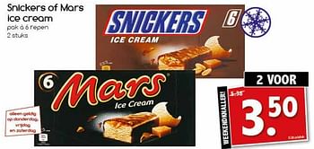 Aanbiedingen Snickers of mars ice cream - Huismerk - Agrimarkt - Geldig van 14/08/2017 tot 19/08/2017 bij Agrimarkt