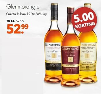 Aanbiedingen Glenmorangie quinta ruban 12 yrs whisky - Glenmorangie - Geldig van 14/08/2017 tot 26/08/2017 bij Mitra