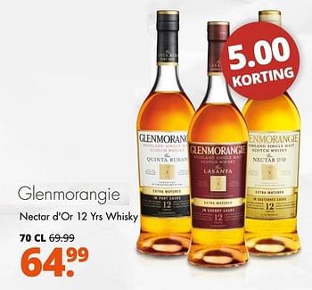 Aanbiedingen Glenmorangie nectar d`or 12 yrs whisky - Glenmorangie - Geldig van 14/08/2017 tot 26/08/2017 bij Mitra