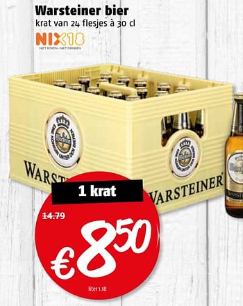 Aanbiedingen Warsteiner bier - Warsteiner - Geldig van 14/08/2017 tot 20/08/2017 bij Poiesz