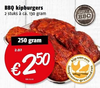 Aanbiedingen Bbq kipburgers - Huismerk Poiesz - Geldig van 14/08/2017 tot 20/08/2017 bij Poiesz