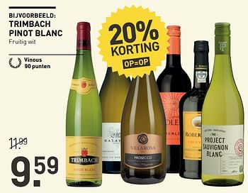 Aanbiedingen Trimbach pinot blanc fruitig wit - Witte wijnen - Geldig van 14/08/2017 tot 27/08/2017 bij Gall & Gall