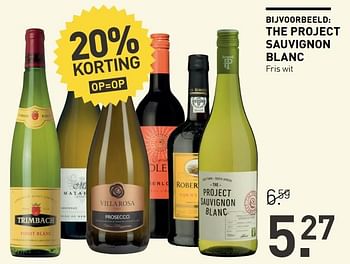 Aanbiedingen The project sauvignon blanc fris wit - Witte wijnen - Geldig van 14/08/2017 tot 27/08/2017 bij Gall & Gall