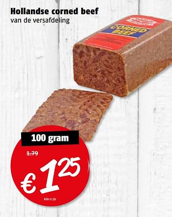 Aanbiedingen Hollandse corned beef - Huismerk Poiesz - Geldig van 14/08/2017 tot 20/08/2017 bij Poiesz