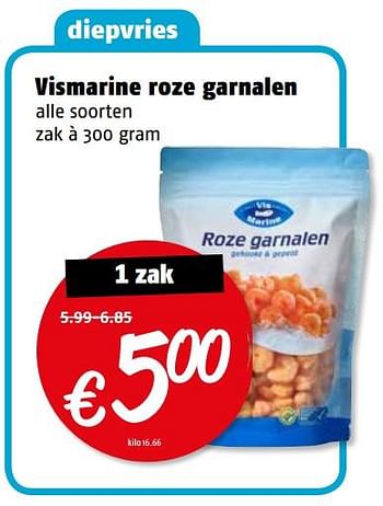 Aanbiedingen Vismarine roze garnalen - Vismarine - Geldig van 14/08/2017 tot 20/08/2017 bij Poiesz