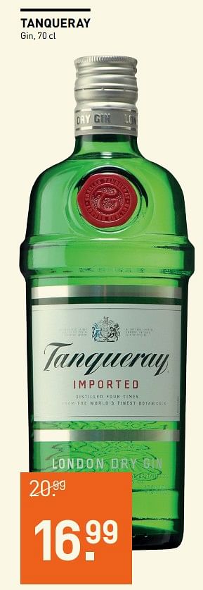 Aanbiedingen Tanqueray gin - Tanqueray - Geldig van 14/08/2017 tot 27/08/2017 bij Gall & Gall