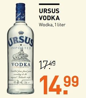 Aanbiedingen Ursus vodka wodka - Ursus - Geldig van 14/08/2017 tot 27/08/2017 bij Gall & Gall