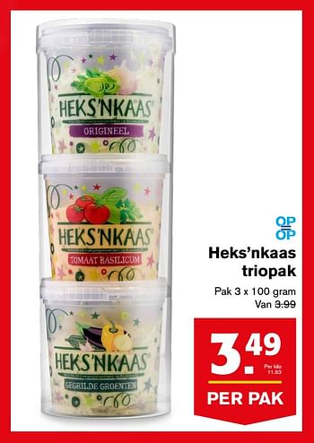 Aanbiedingen Heks`nkaas triopak - Heks'n Kaas - Geldig van 16/08/2017 tot 22/08/2017 bij Hoogvliet