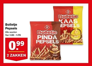 Aanbiedingen Bolletje pepsels - Bolletje - Geldig van 16/08/2017 tot 22/08/2017 bij Hoogvliet