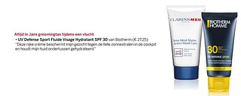 Aanbiedingen Uv defense sport fluide visage hydratant spf 30 van biotherm - Biotherm - Geldig van 14/08/2017 tot 31/08/2017 bij Ici Paris XL