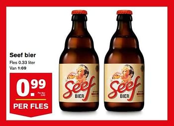 Aanbiedingen Seef bier - Seef - Geldig van 16/08/2017 tot 22/08/2017 bij Hoogvliet
