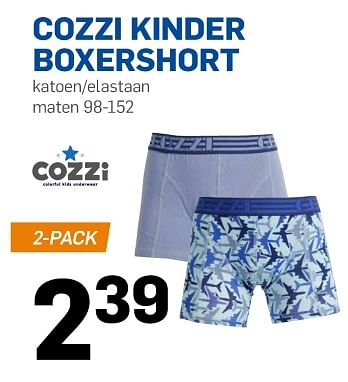 Aanbiedingen Cozzl kinder boxershort - Cozzi - Geldig van 16/08/2017 tot 22/08/2017 bij Action