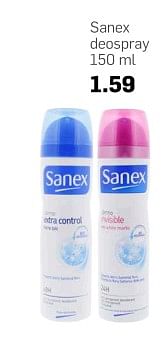 Aanbiedingen Sanex deospray - Sanex - Geldig van 16/08/2017 tot 22/08/2017 bij Action