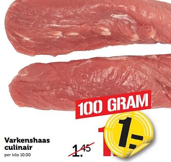 Aanbiedingen Varkenshaas culinair - Huismerk - Coop - Geldig van 21/08/2017 tot 27/08/2017 bij Coop