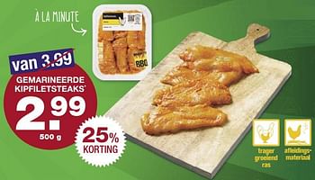 Aanbiedingen Gemarineerde kipfiletsteaks - Huismerk - Aldi - Geldig van 21/08/2017 tot 27/08/2017 bij Aldi