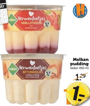 Aanbiedingen Melkan pudding - Melkan - Geldig van 21/08/2017 tot 27/08/2017 bij Coop