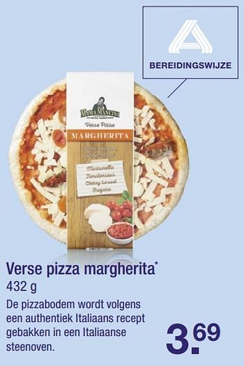 Aanbiedingen Verse pizza margherita - Mama Mancini - Geldig van 21/08/2017 tot 27/08/2017 bij Aldi