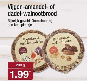 Aanbiedingen Vijgen-amandel- of dadel-walnootbrood - Huismerk - Aldi - Geldig van 21/08/2017 tot 27/08/2017 bij Aldi